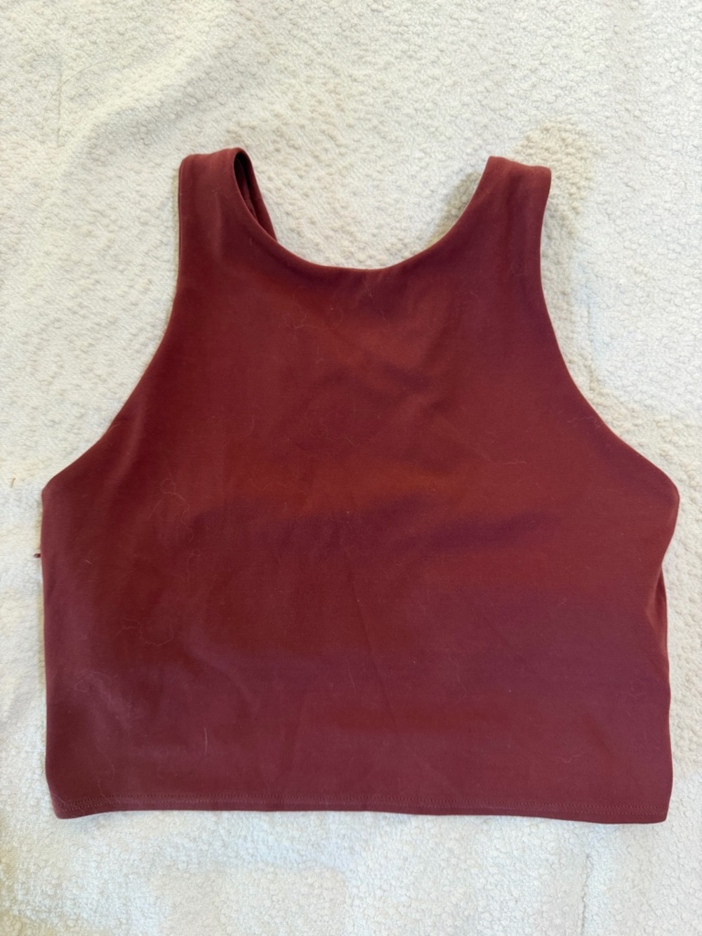 Athleta Conscious Crop athletic tank top in a berry pink color. Size small